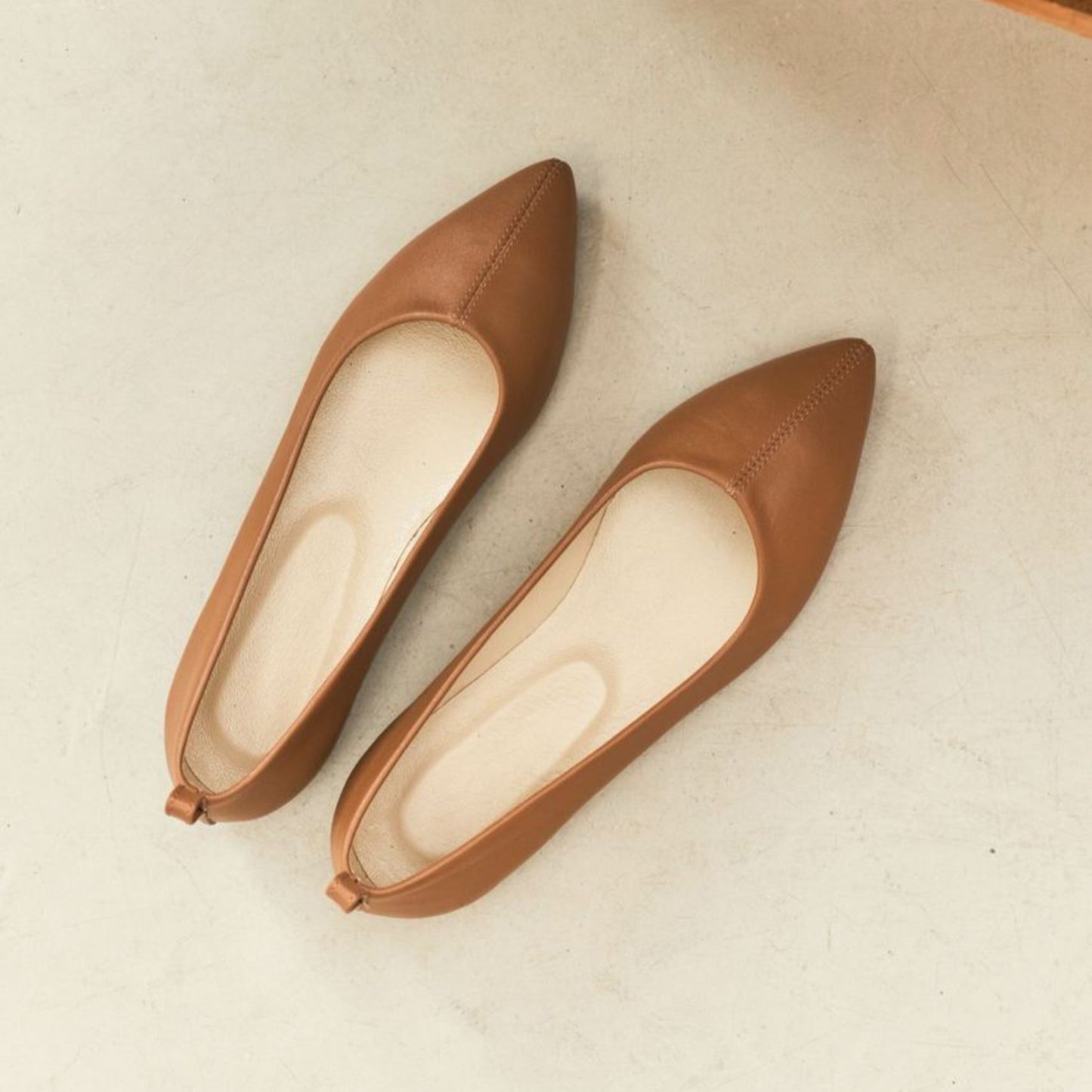 Pointed Toe Ballet Flats Minimalist Design For Women