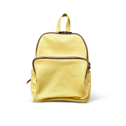 Backpack Laptop Yellow Leather Casual