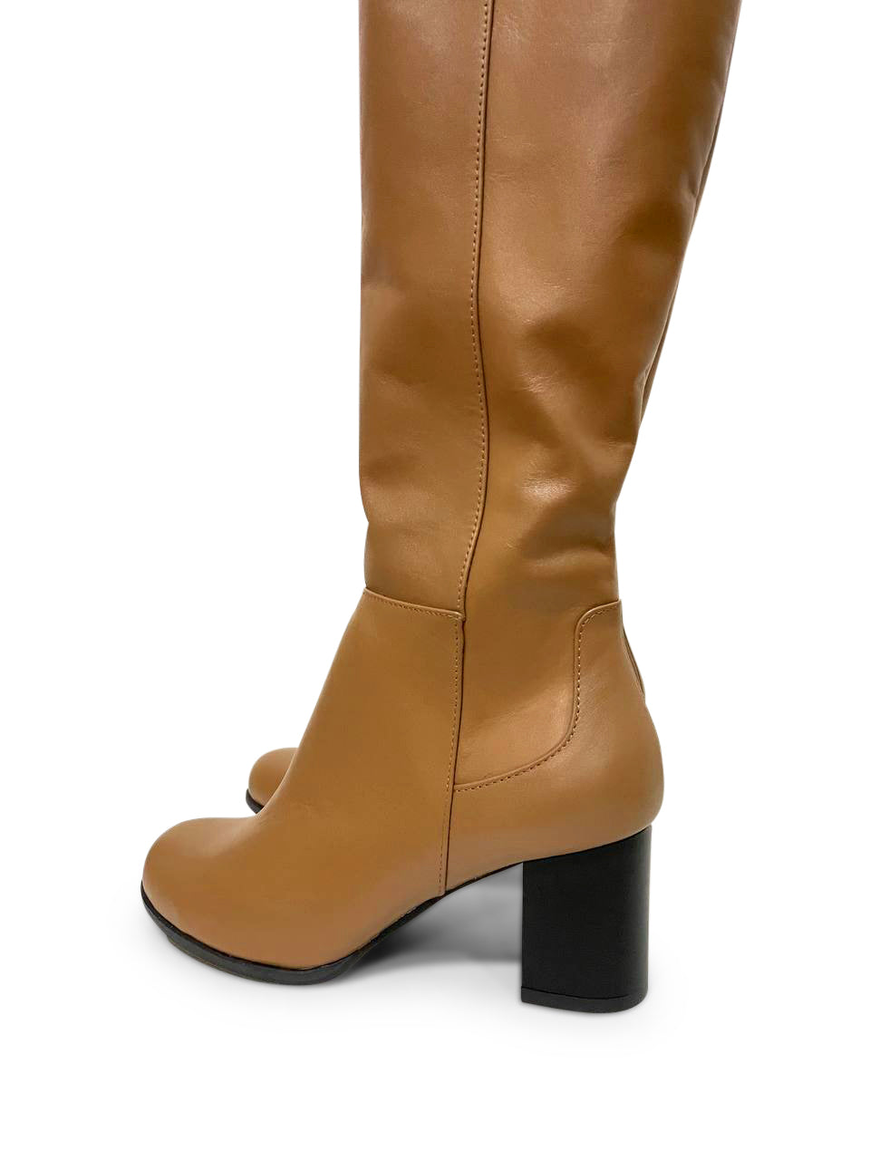 Things High Heeled Boots Brown Leather For Women