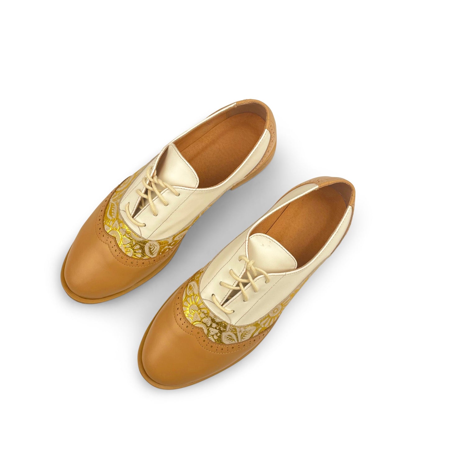 Three- Toned Oxford Shoes For Women